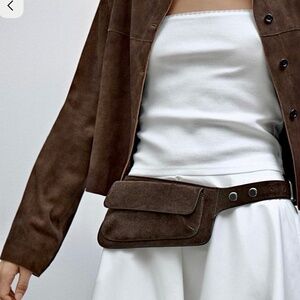 Massimo Dutti Suede Belt Bag